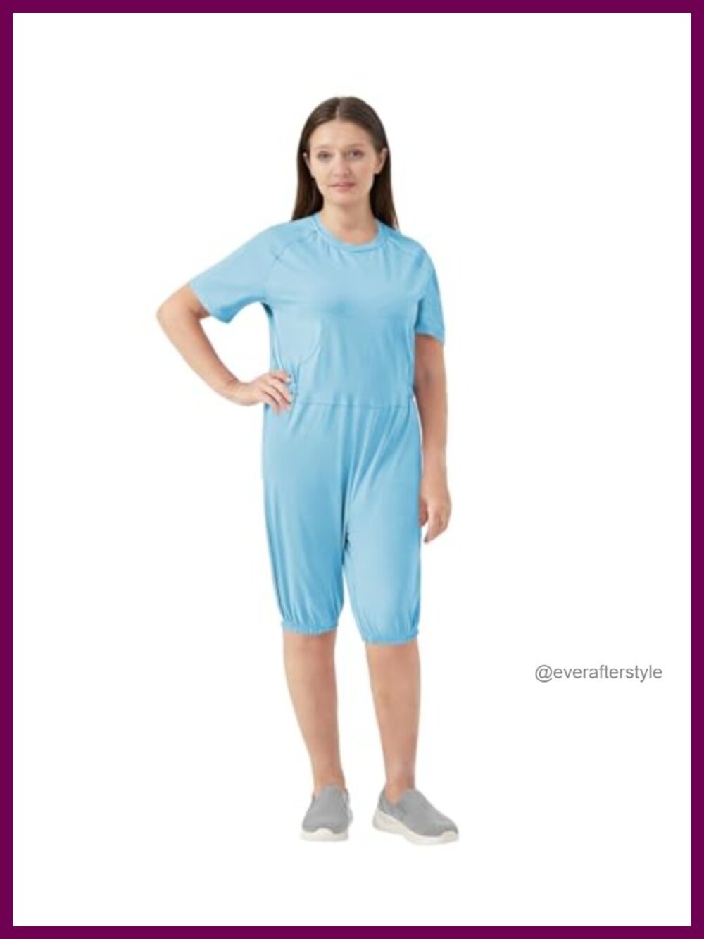 Adaptive Anti-Strip Back-Zip Jumpsuit for Women Elderly Comfortable
